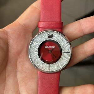 Swarovski Ladies Watch Crystals & Leather